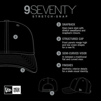 Chicago Bulls Adventure Aloha Pattern 9SEVENTY Stretch-Snap Hat - Light Blue/Gray | New Era for sale
