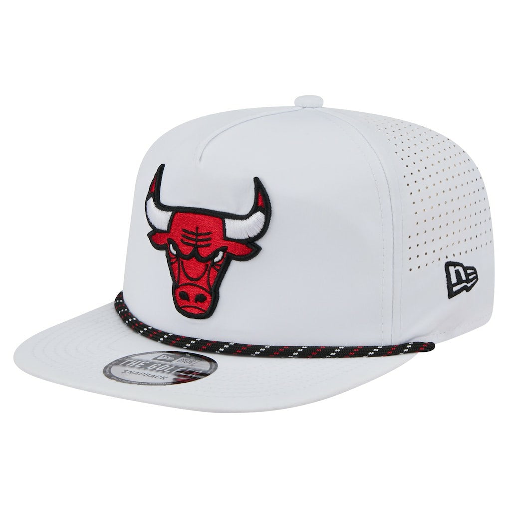 Chicago Bulls Performance Rope Golfer Adjustable Hat - White | New Era shop