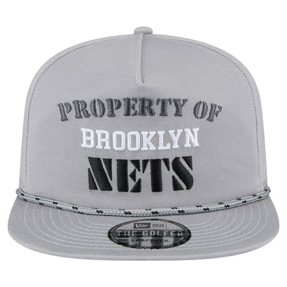 Brooklyn Nets Throwback Property Of Golfer Snapback Hat - Gray | New Era shop