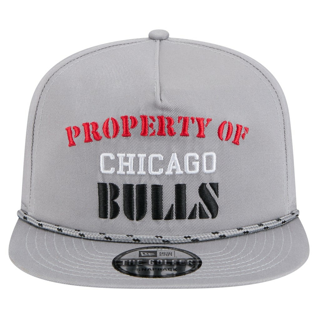 Chicago Bulls Throwback Property Of Golfer Snapback Hat - Gray | New Era shop
