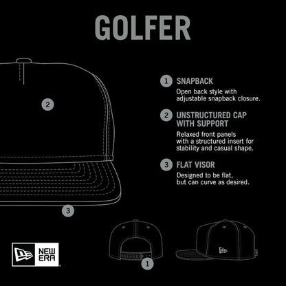 Chicago Bulls Throwback Property Of Golfer Snapback Hat - Gray | New Era shop