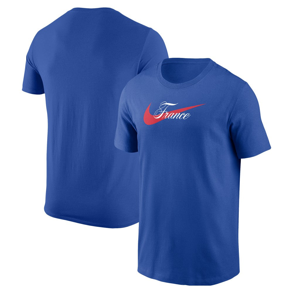 France National Team Team Wordmark Swoosh Core T-Shirt - Royal | Nike online