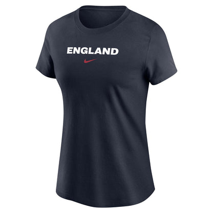 England National Team Women's Wordmark T-Shirt - Navy | Nike cheap