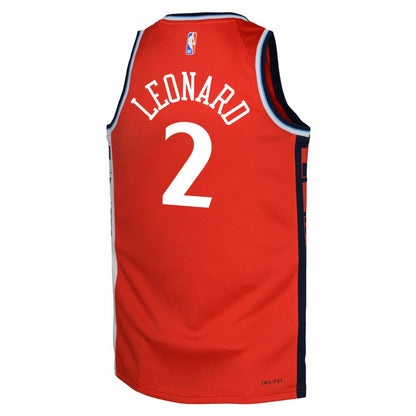 Kawhi Leonard LA Clippers Jordan Brand Youth Swingman Jersey - Statement Edition - Red discount