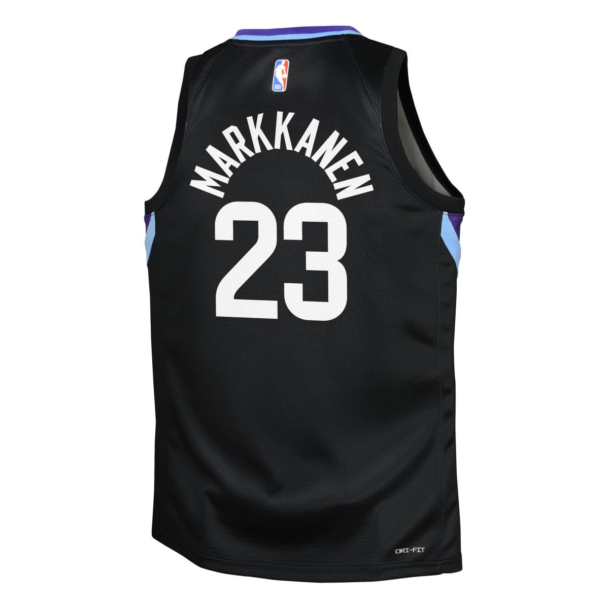 Lauri Markkanen Utah Jazz Jordan Brand Youth Swingman Jersey - Statement Edition - Black for sale