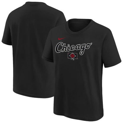 Chicago White Sox Youth 2025 City Connect Wordmark T-Shirt - Black | Nike