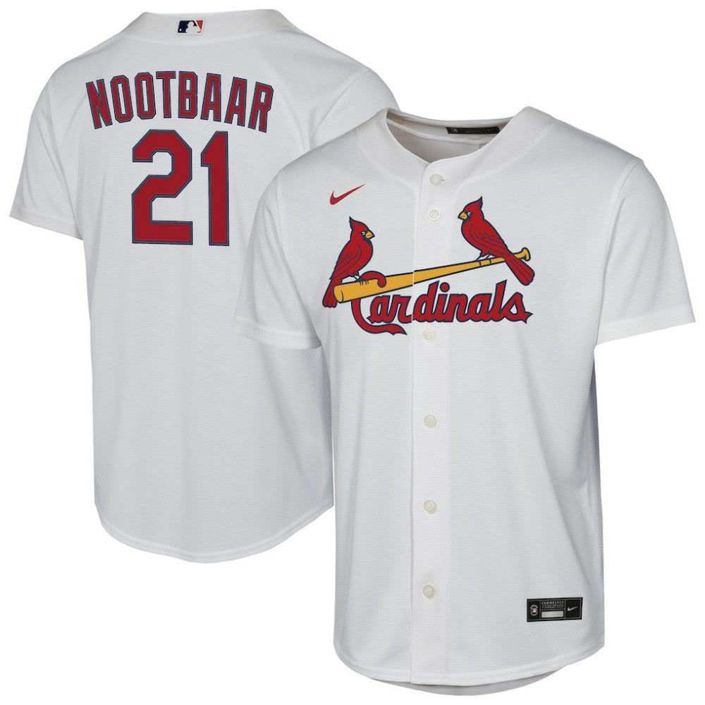 Lars Nootbaar St. Louis Cardinals Youth Home Replica Player Jersey - White | Nike