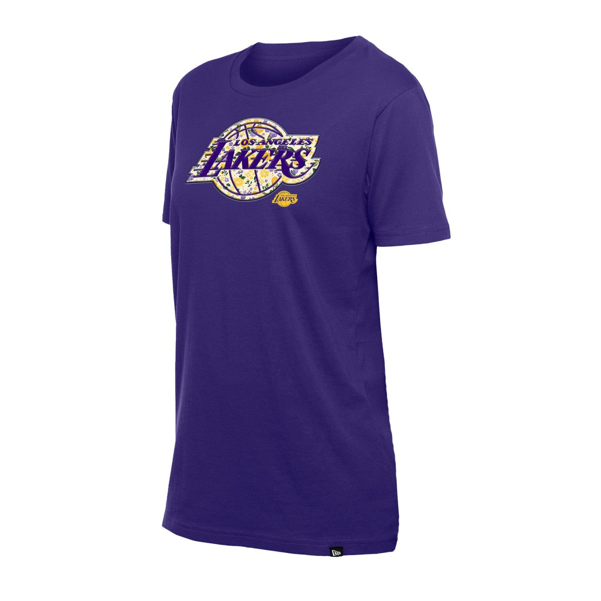 Los Angeles Lakers Women's Glam Game Flower T-Shirt - Purple | New Era shop