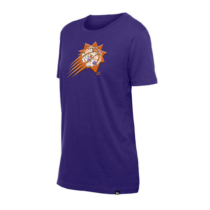 Phoenix Suns Women's Glam Game Flower T-Shirt - Purple | New Era on sale