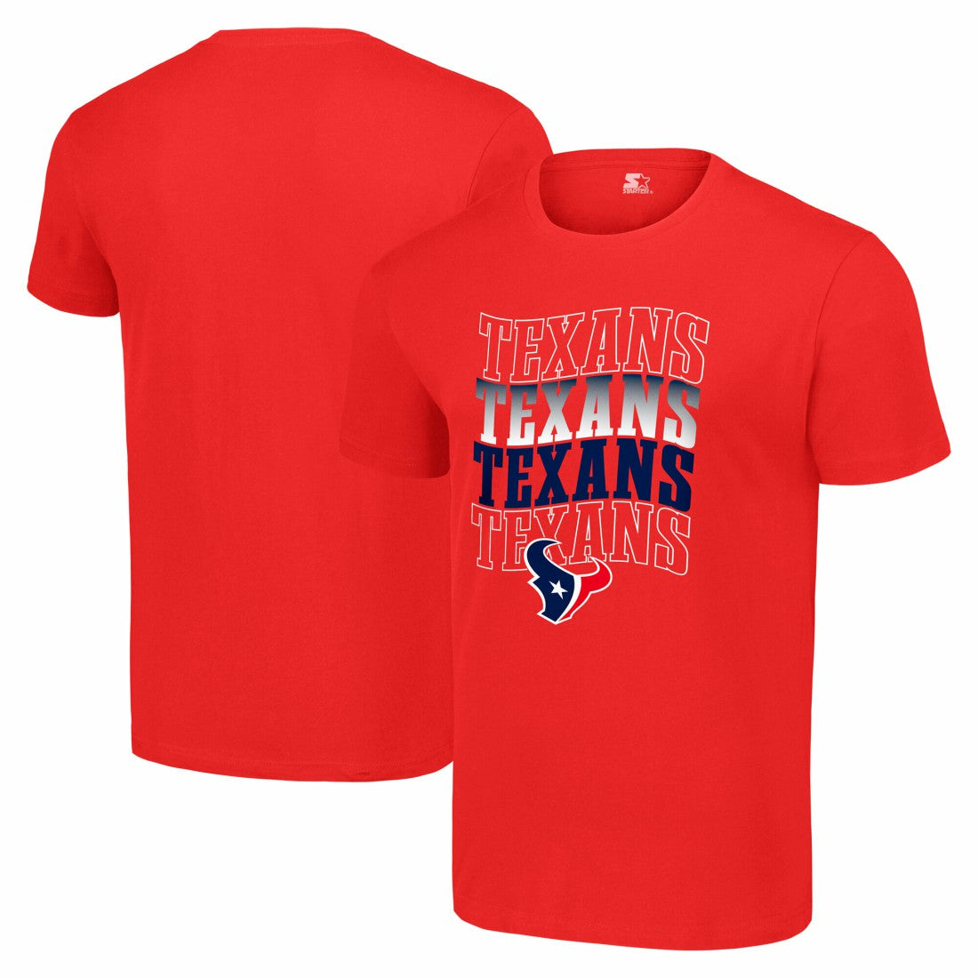 Houston Texans Starter Four Name T-Shirt - Red outlet
