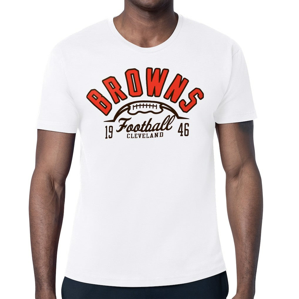 Cleveland Browns Starter Half Ball Logo T-Shirt - White on sale