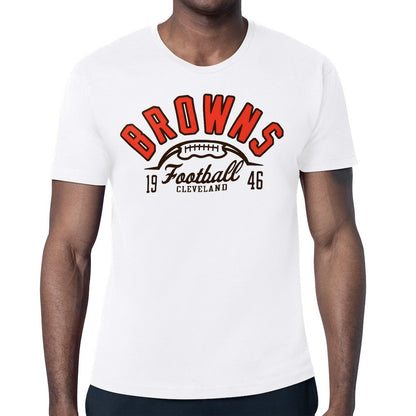 Cleveland Browns Starter Half Ball Logo T-Shirt - White on sale