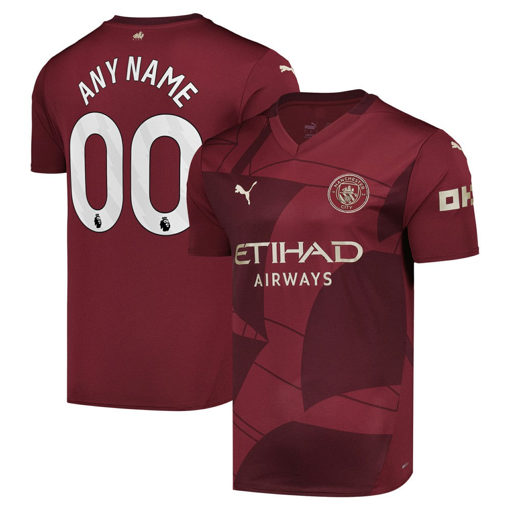 Manchester City 2024/25 Third Replica Custom Jersey - Burgundy | Puma outlet