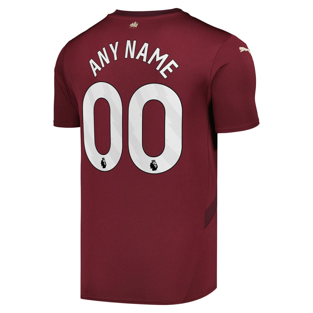 Manchester City 2024/25 Third Replica Custom Jersey - Burgundy | Puma outlet