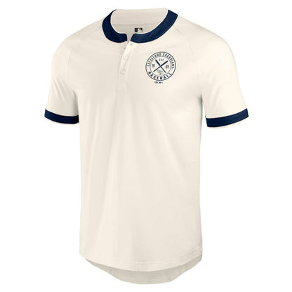 Cleveland Guardians Darius Rucker Collection Henley Raglan T-Shirt - White