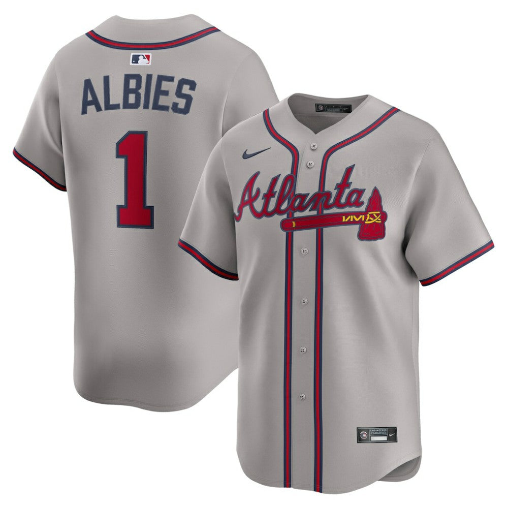 Ozzie Albies Atlanta Braves Road Limited Player Jersey - Gray | Nike