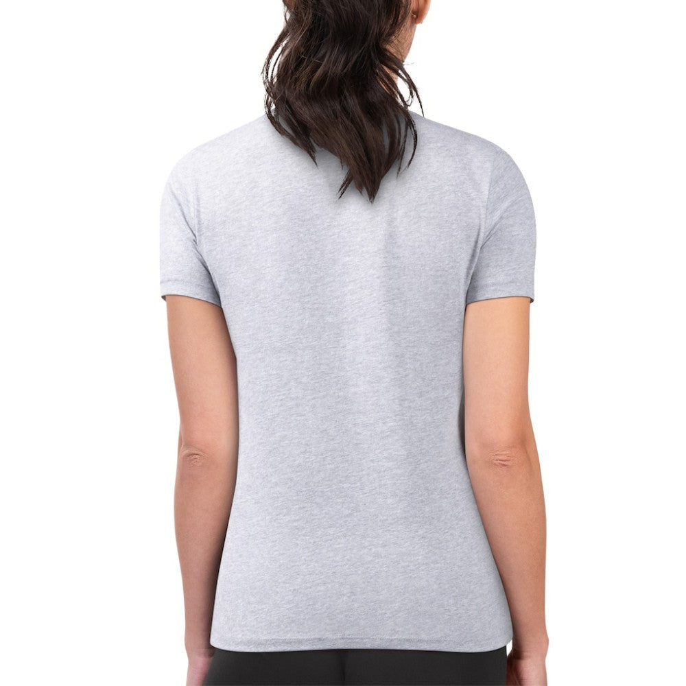 Chicago White Sox G-III 4Her by Carl Banks Women's Super-Slim Fit Lightweight Flowers Graphic T-Shirt - Heather Gray