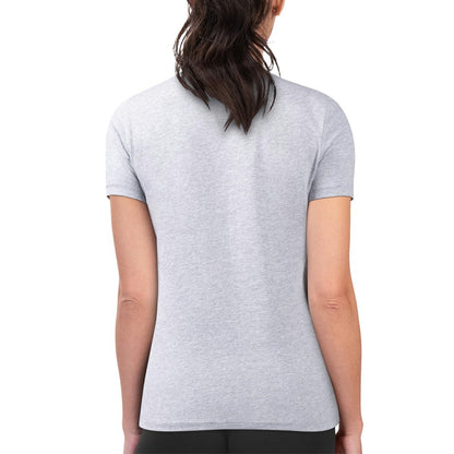 Kansas City Royals G-III 4Her by Carl Banks Women's Super-Slim Fit Lightweight Flowers Graphic T-Shirt - Heather Gray