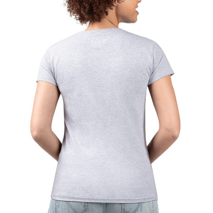 Baltimore Orioles G-III 4Her by Carl Banks Women's Super-Slim Fit Lightweight Flowers Graphic V-Neck T-Shirt - Heather Gray