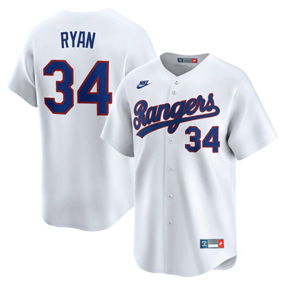 Nolan Ryan Texas Rangers Throwback Cooperstown Collection Limited Jersey - White | Nike