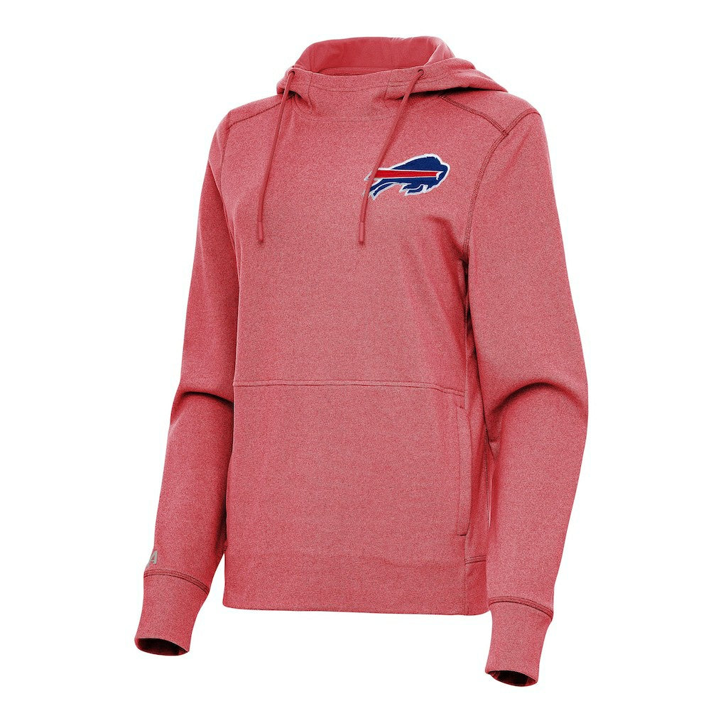 Buffalo Bills Antigua Women's Justice Pullover Hoodie - Heather Red on sale