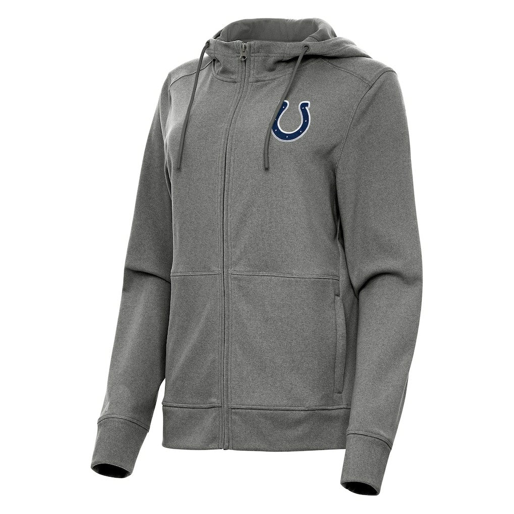 Indianapolis Colts Antigua Women's Seeker Full-Zip Hoodie Jacket - Heather Charcoal discount