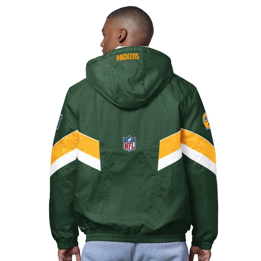 Green Bay Packers OVO x Starter Sideline Full-Snap Puffer Jacket - Green on sale