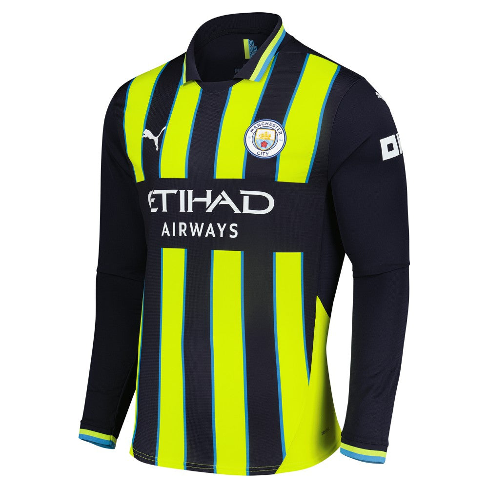 Manchester City 2024/25 Away Replica Long Sleeve Jersey - Navy | Puma discount