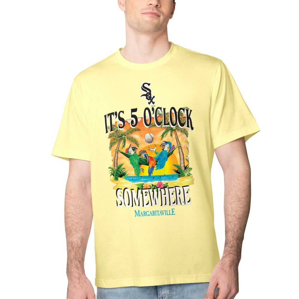 Chicago White Sox Margaritaville Five O'Clock Graphic T-Shirt - Yellow