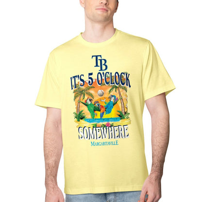 Tampa Bay Rays Margaritaville Five O'Clock Graphic T-Shirt - Yellow