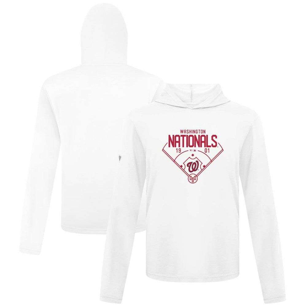 Washington Nationals Levelwear Anthem Home Field Pullover Hoodie - White