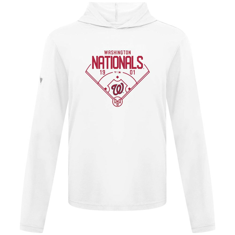 Washington Nationals Levelwear Anthem Home Field Pullover Hoodie - White