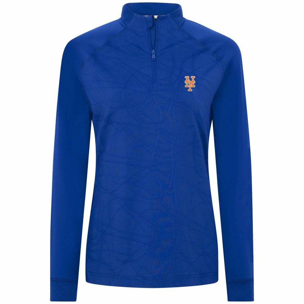 New York Mets Levelwear Women's Amethyst Insignia 2.0 Quarter-Zip Jacket - Royal