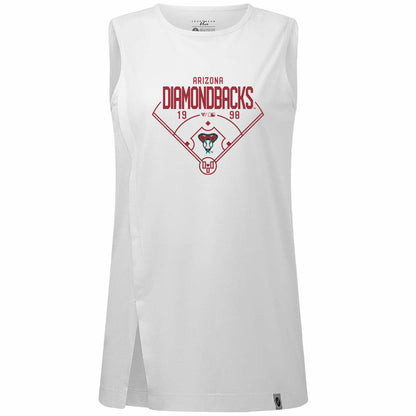 Arizona Diamondbacks Levelwear Women's Influx Home Field Tank Top - White