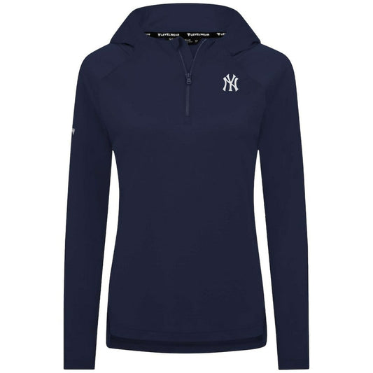 New York Yankees Levelwear Women's Raven Insignia 2.0 Quarter-Zip Jacket - Navy