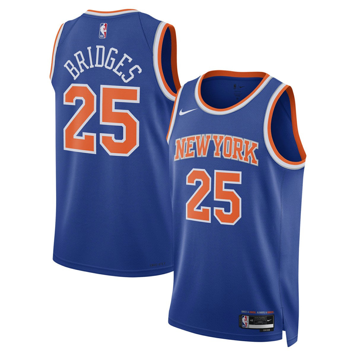 Mikal Bridges New York Knicks Unisex 2024 Offseason Addition Swingman Jersey - Blue | Nike sale