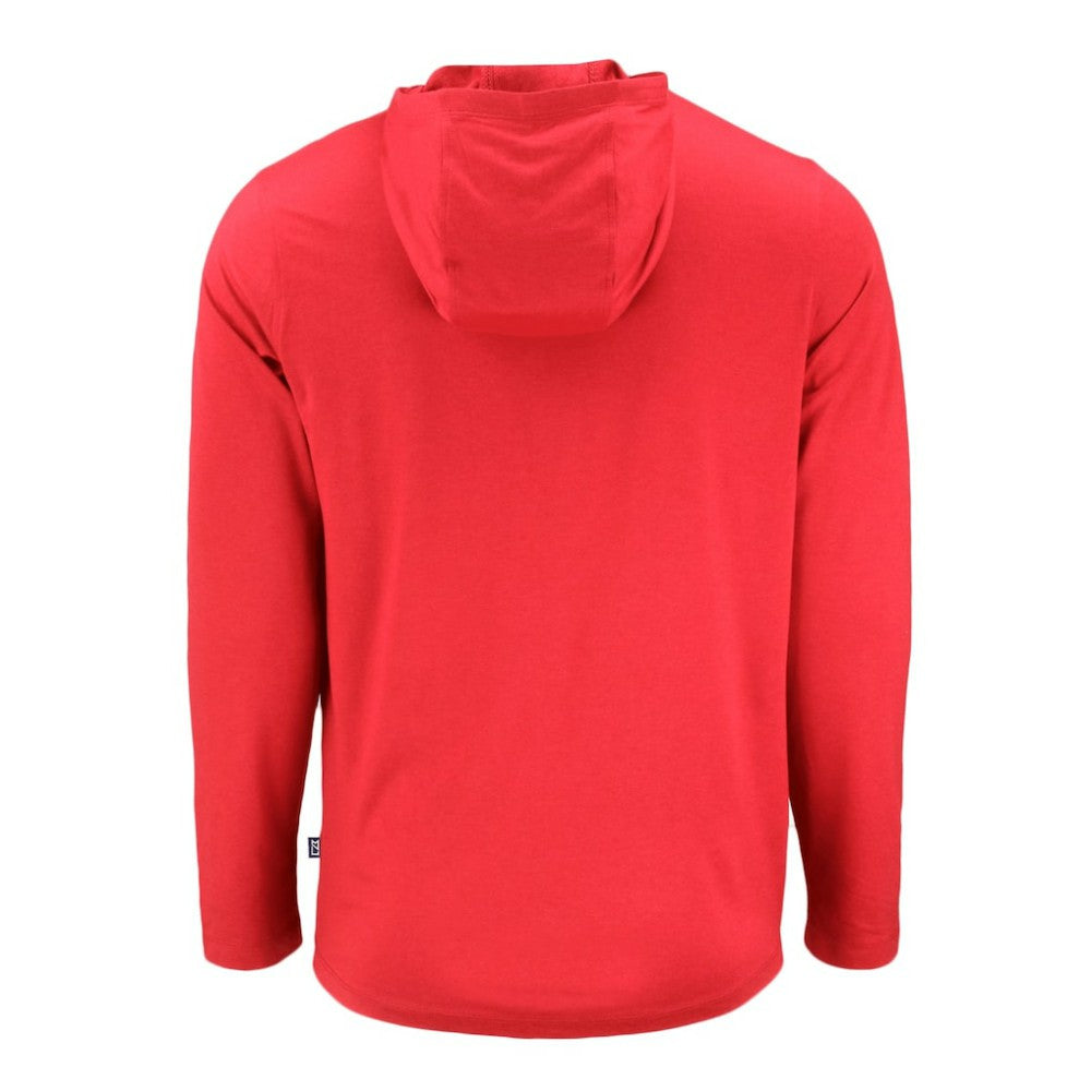 Los Angeles Dodgers Cutter & Buck Coastline Epic Comfort Recycled Eco Hoodie Long Sleeve T-Shirt - Red