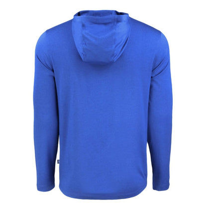 Los Angeles Dodgers Cutter & Buck Coastline Epic Comfort Recycled Eco Hoodie Long Sleeve T-Shirt - Royal