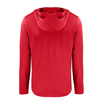 San Diego Padres Cutter & Buck Coastline Epic Comfort Recycled Eco Hoodie Long Sleeve T-Shirt - Red