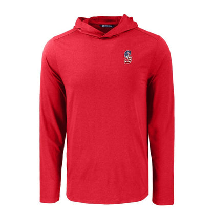 Seattle Mariners Cutter & Buck Coastline Epic Comfort Recycled Eco Hoodie Long Sleeve T-Shirt - Red