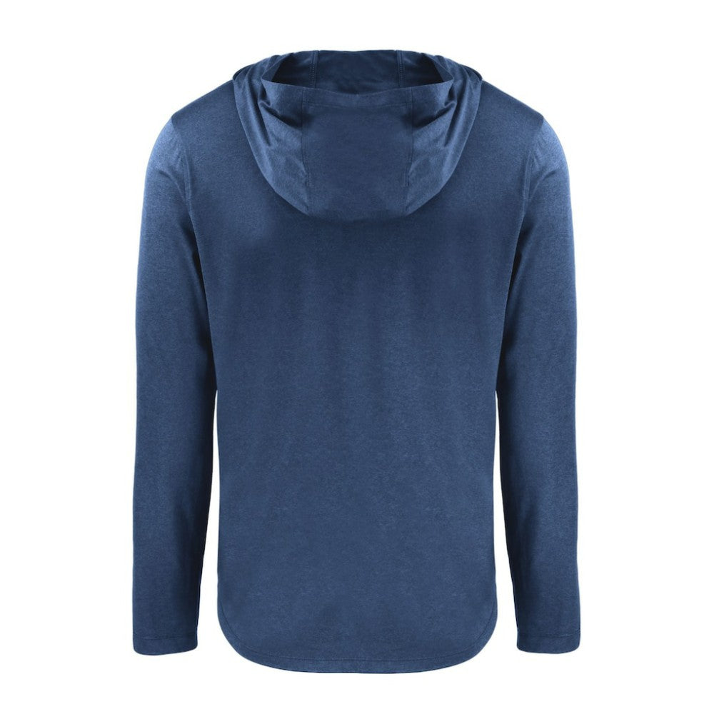 Toronto Blue Jays Cutter & Buck Coastline Epic Comfort Recycled Eco Hoodie Long Sleeve T-Shirt - Navy