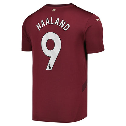 Erling Haaland Manchester City 2024/25 Third Replica Player Jersey - Burgundy | Puma on sale