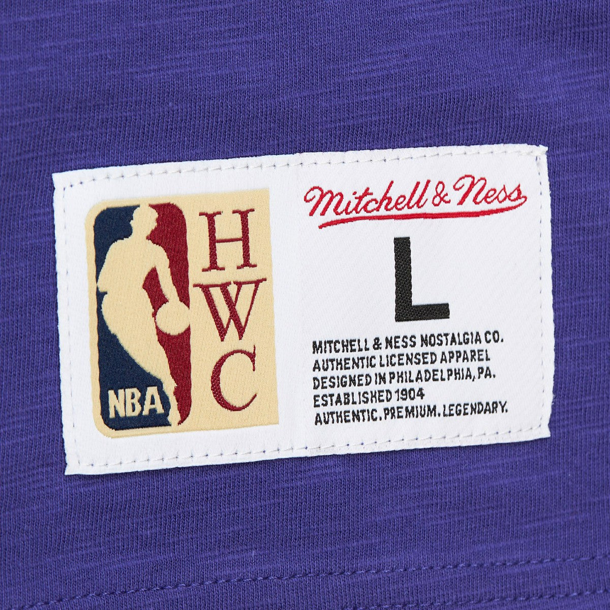 Phoenix Suns Hardwood Classics Felt Applique Slub T-Shirt - Purple | Mitchell & Ness outlet