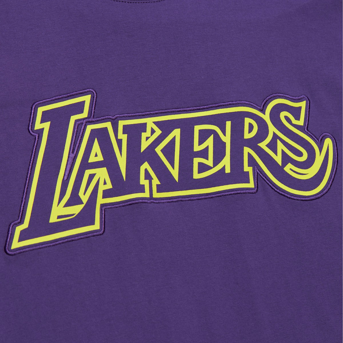 Los Angeles Lakers Hardwood Classics Neon Nights Premium T-Shirt - Purple | Mitchell & Ness shop