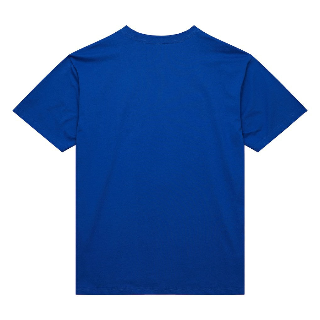 New York Knicks Hardwood Classics Neon Nights Premium T-Shirt - Blue | Mitchell & Ness shop