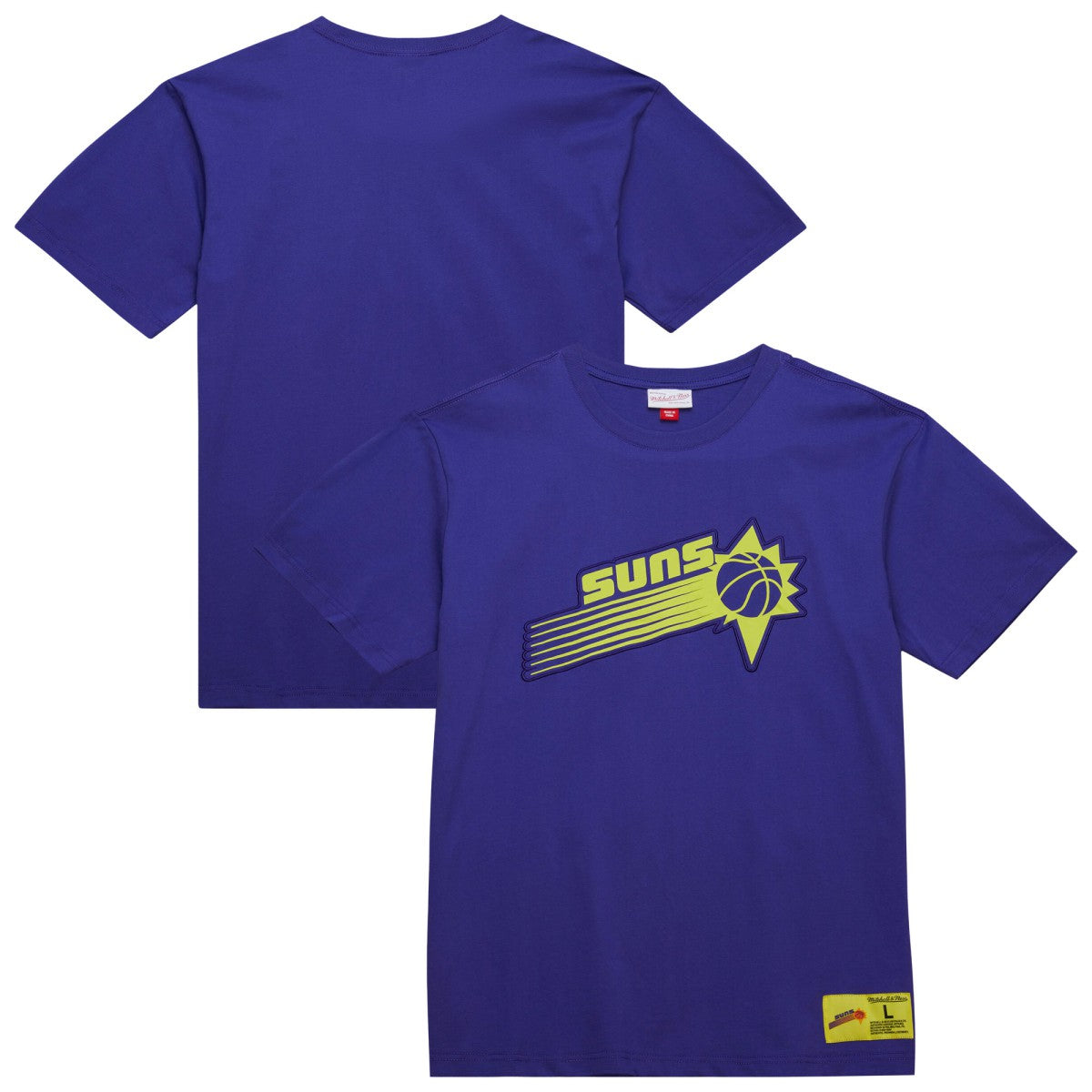 Phoenix Suns Hardwood Classics Neon Nights Premium T-Shirt - Purple | Mitchell & Ness online