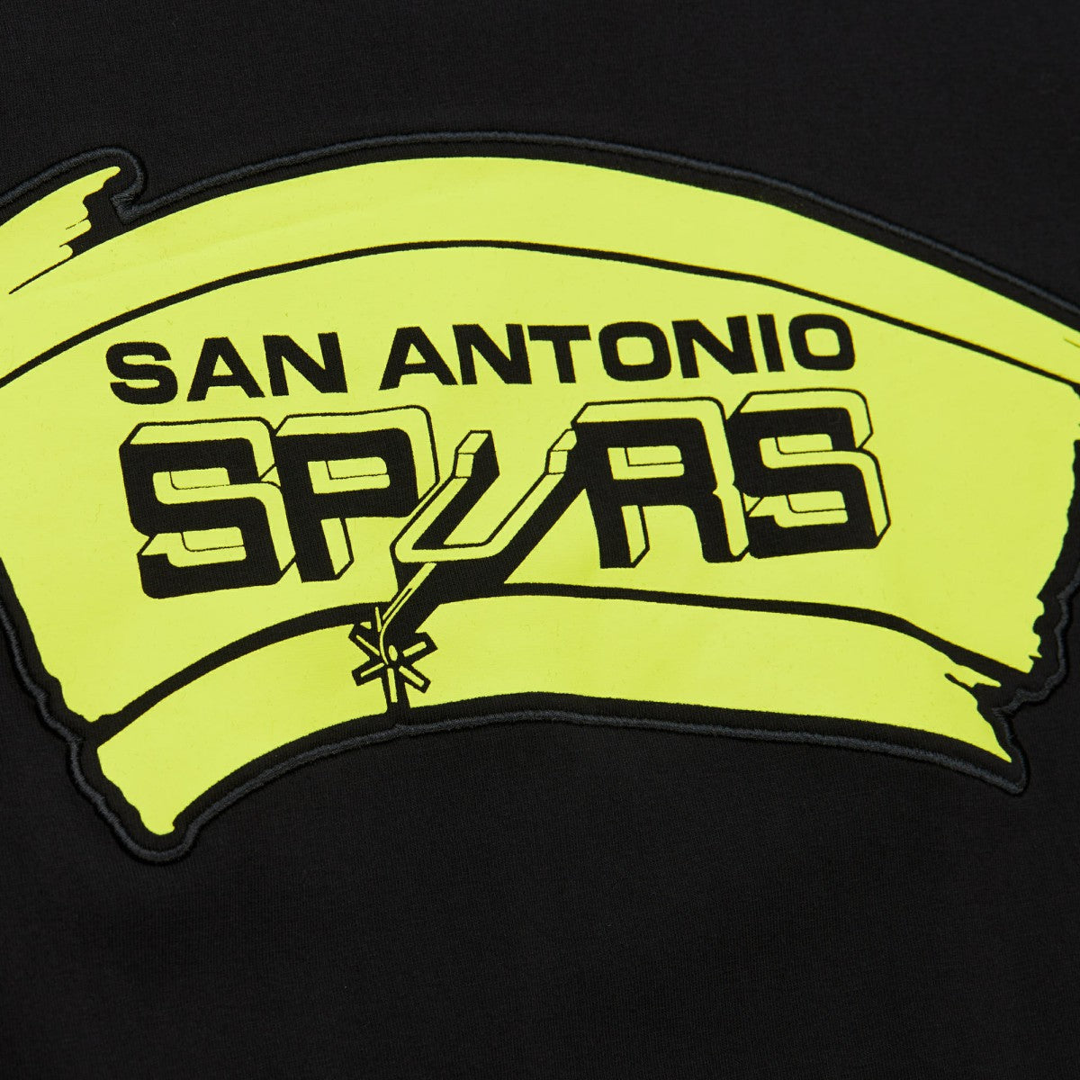 San Antonio Spurs Hardwood Classics Neon Nights Premium T-Shirt - Black | Mitchell & Ness sale