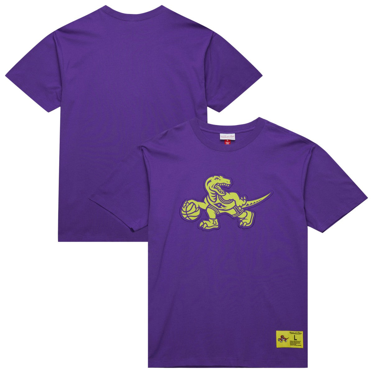 Toronto Raptors Hardwood Classics Neon Nights Premium T-Shirt - Raptors Purple | Mitchell & Ness sale