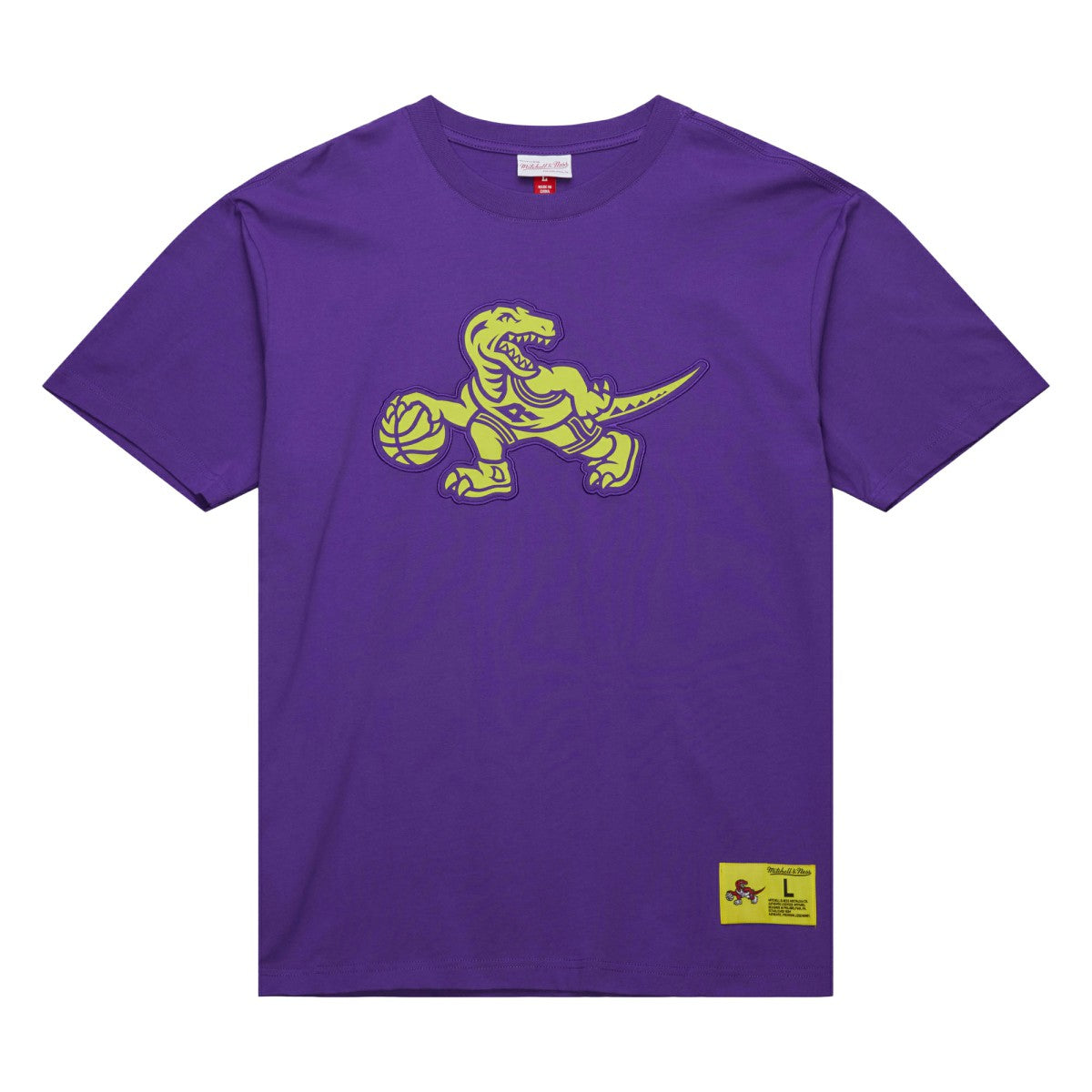 Toronto Raptors Hardwood Classics Neon Nights Premium T-Shirt - Raptors Purple | Mitchell & Ness sale