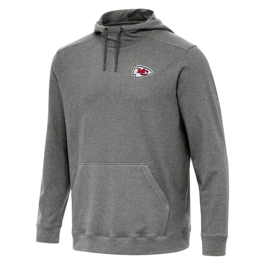 Kansas City Chiefs Antigua Cloud Pullover Hoodie - Heather Black for sale